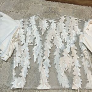 Gorgeous see trough blouse!! Adorable!!  size S❤️🥰😍